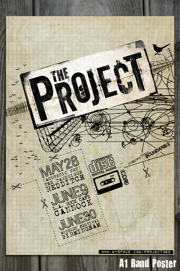 The Project . Band Poster by blueplasticbag
