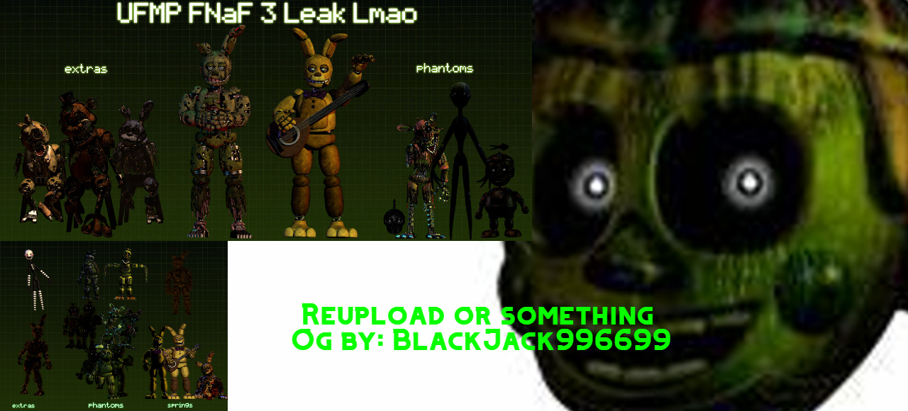 FNAF 3: Lost and Found All Animatronics [EXTRAS] 