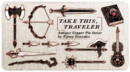 TTRPG: Take This, Traveler Enamel Pin Series