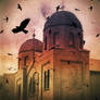 Birds over Greek Orthodox Church