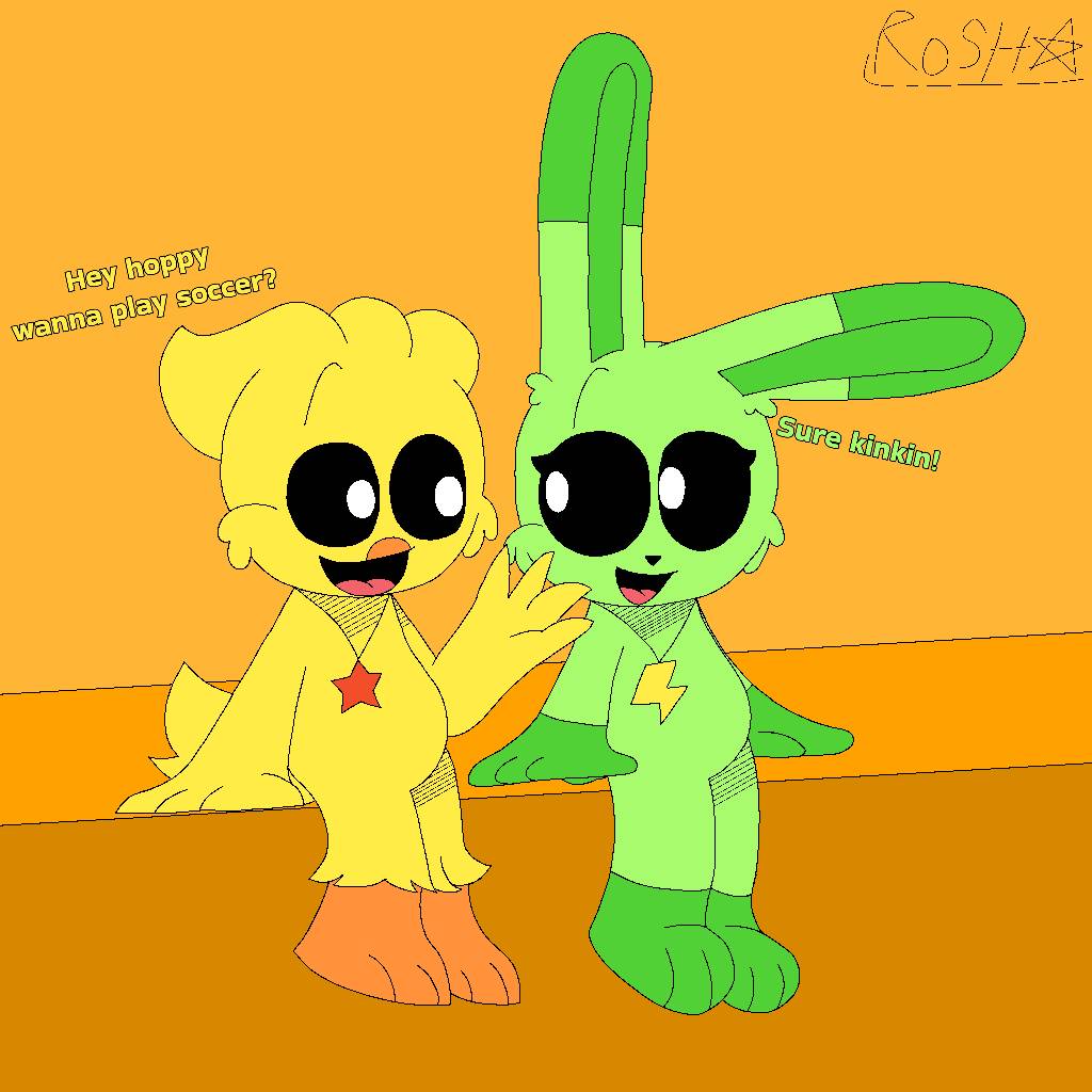 Kinkin chicken x hoppy hopscotch by ROSHtheracoon on DeviantArt