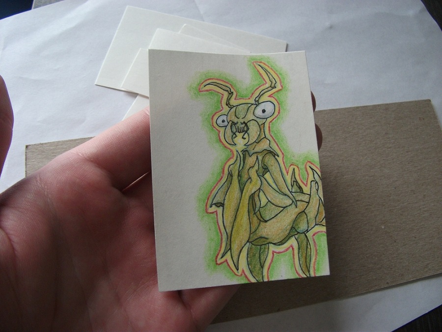 ACEO ~ Garish Mantis