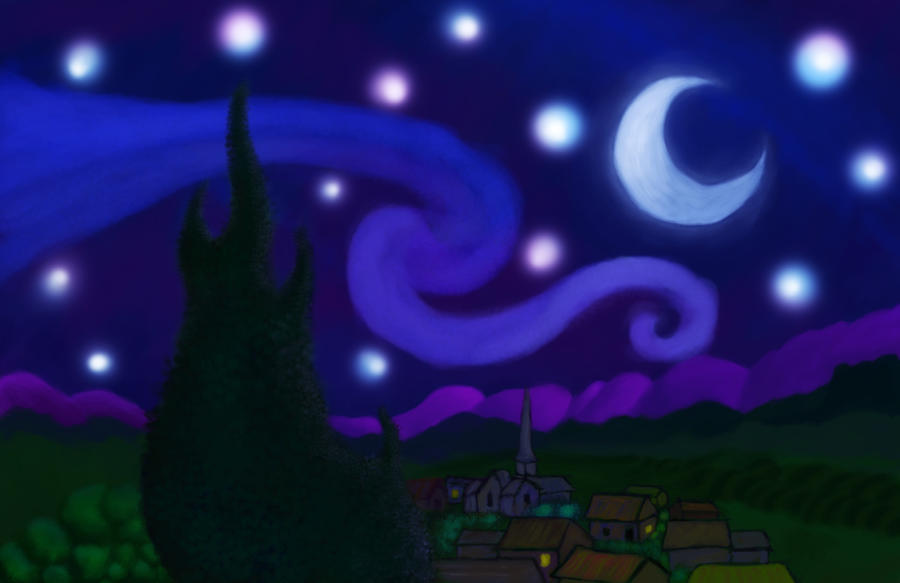 Starry Night remake by HugsTheGreat on DeviantArt