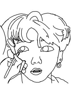 Jungkook lineart