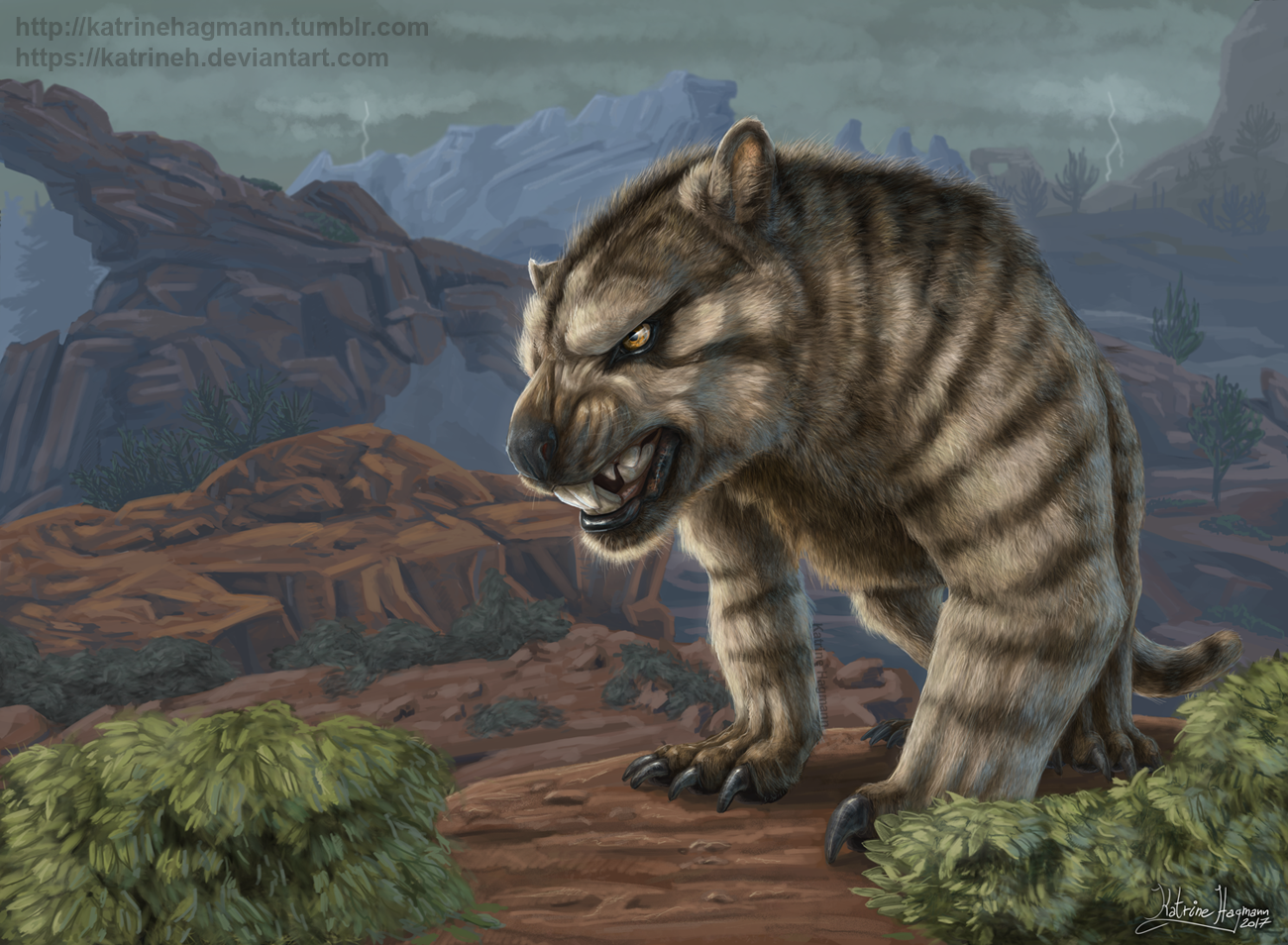 Thylacoleo by KatrineH on DeviantArt