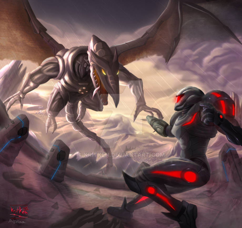Meta-Ridley by kritken on DeviantArt