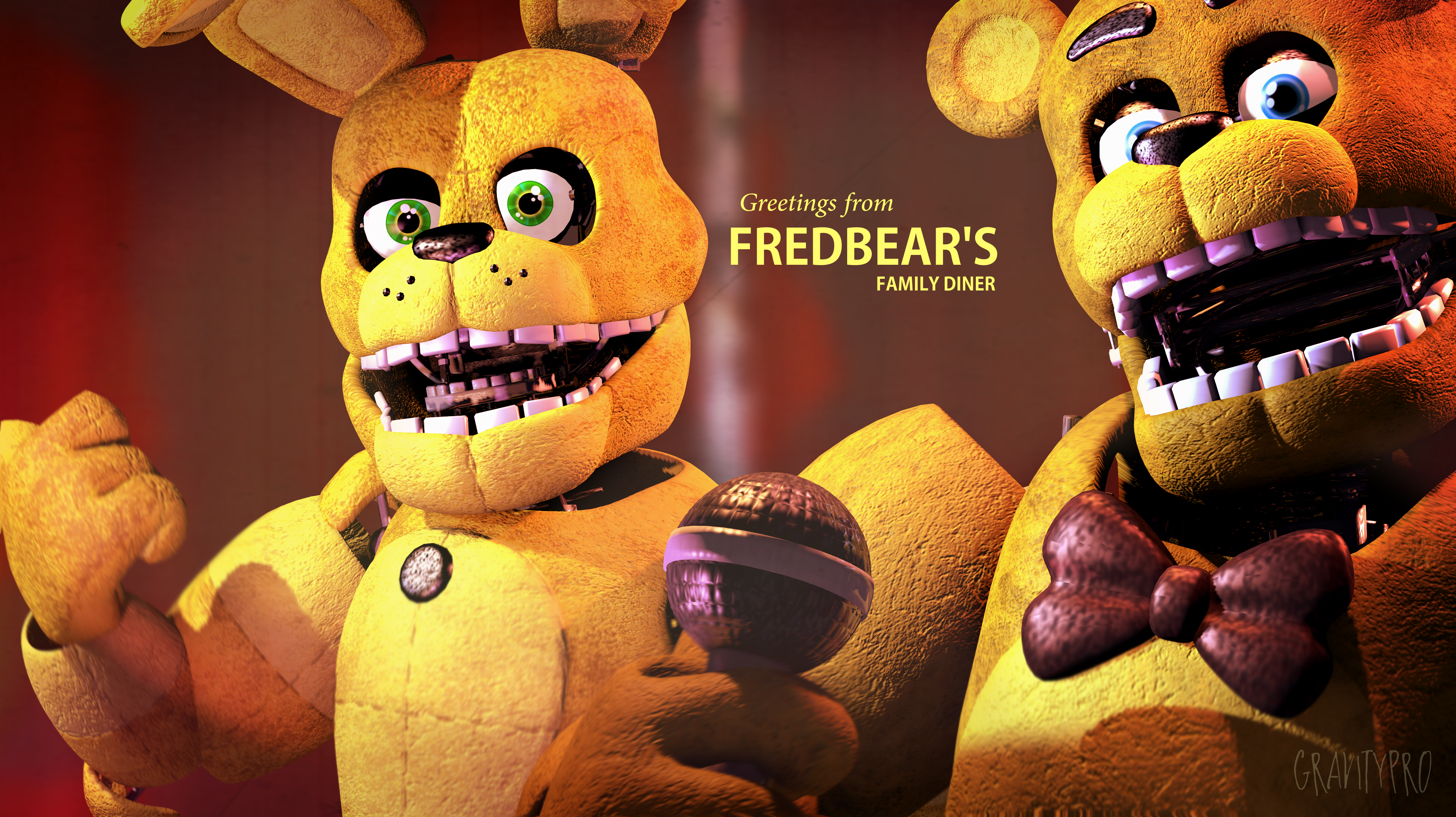 1983/1987 Fredbear in FNaF 4 by RealZBonnieXD on DeviantArt