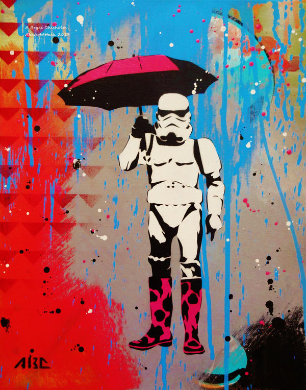 Stormtrooping in the Rain by abcartattack