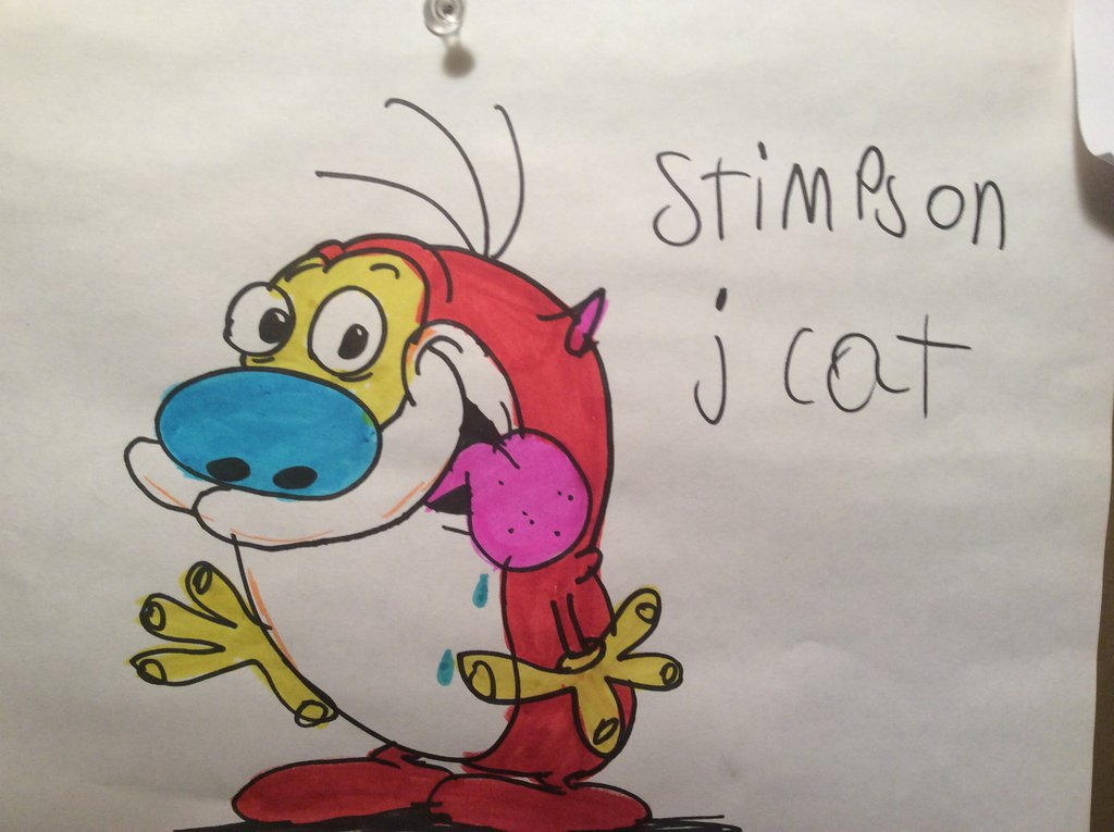 Stimpy Smells Stimpy by mcdnalds2016 on DeviantArt