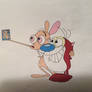 Ren and stimpy taking a selfie 