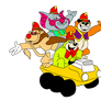 The banana splits buggy clipart 