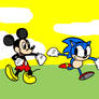 Mickey and sonic 