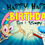 Happy happy birthday ren and stimpy 