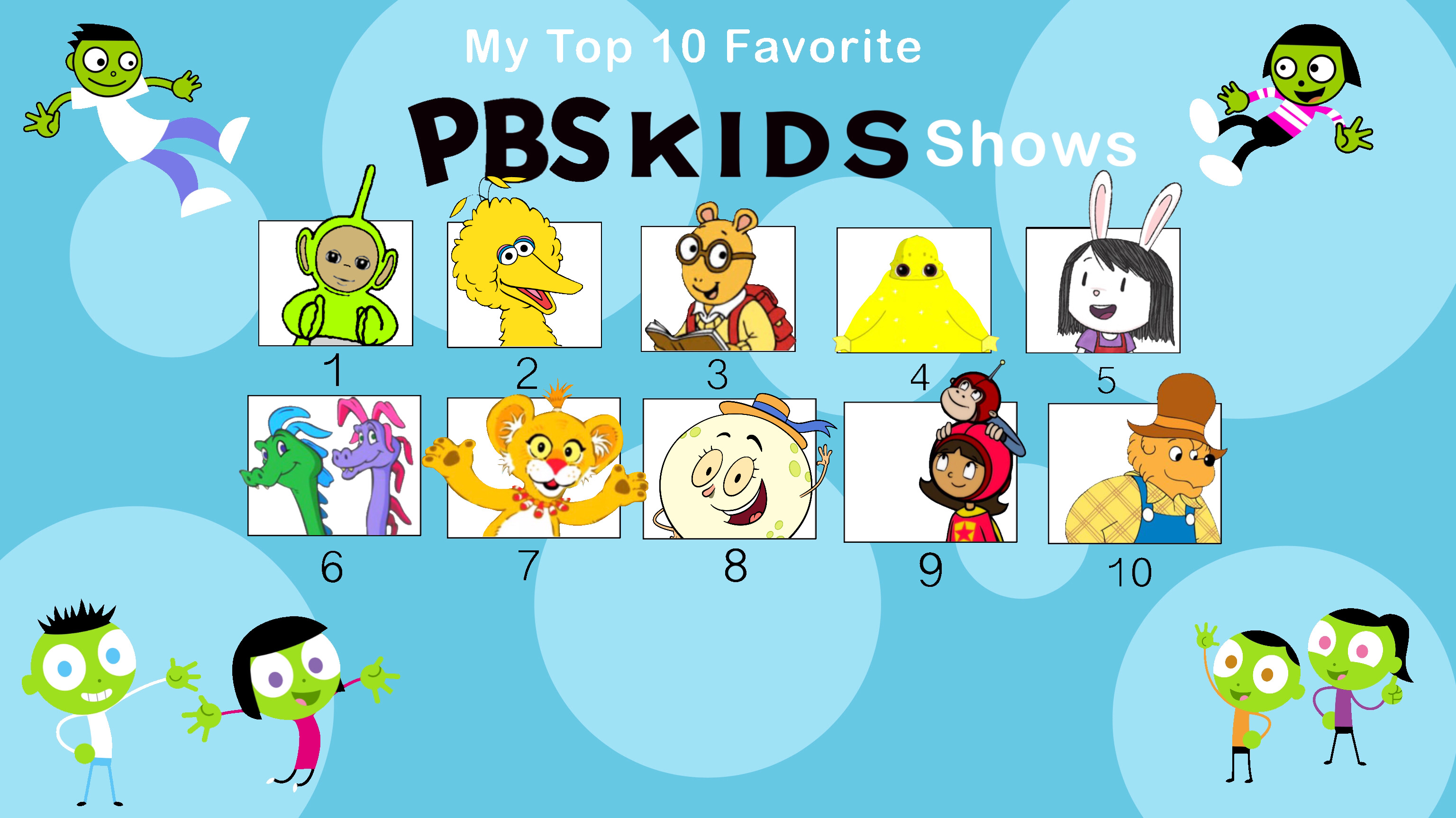 My Top 10 Favorite PBS kids Shows by mcdnalds2016 on DeviantArt