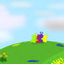 (Teletubbies) over the Hills and far away