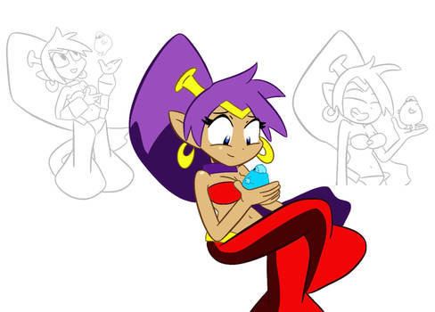shantae with a little Boohbah