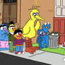 You visit Sesame Street