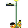 Sesame Street logo with Ernie and Bert 