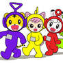 shimajiro and friends Dress up as teletubbies