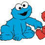 Baby Elmo and Cookie Monster PNG