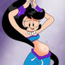 A mean belly dancer