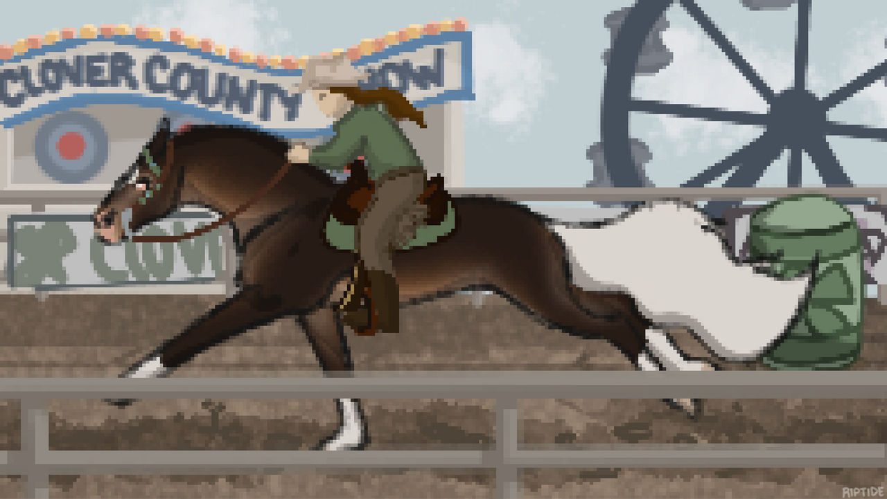 Oliver Barrel Racing by riptidedoodles on DeviantArt