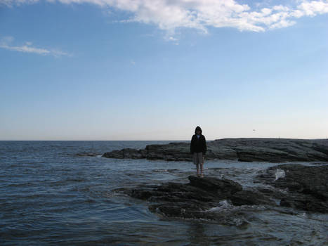 boys on rocks