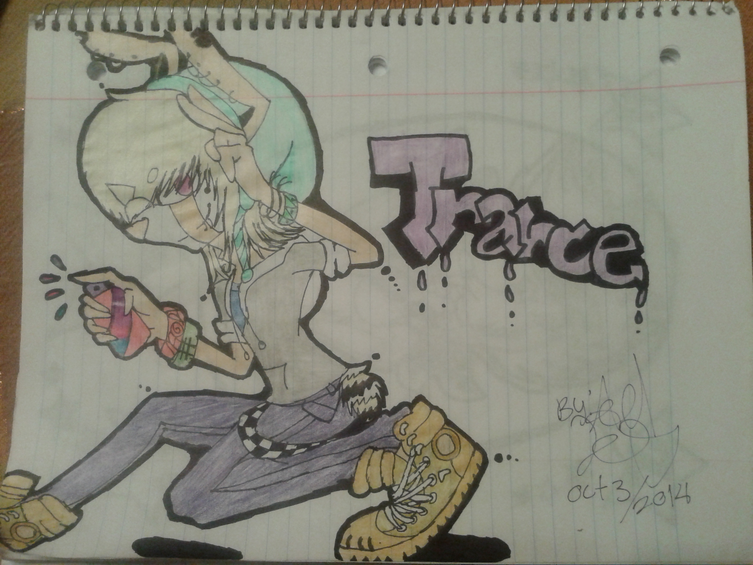 Trance (my new sonic character)