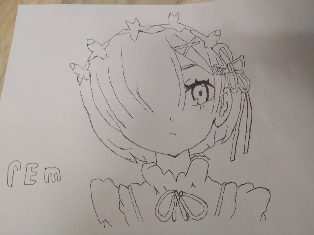 Rem Drawing by Patsuki-San on DeviantArt