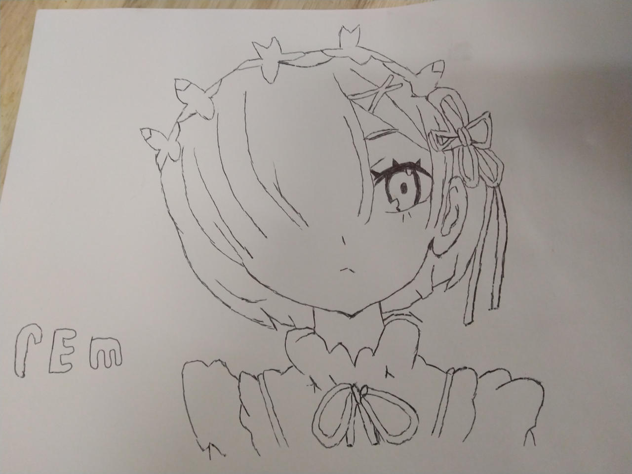 Colouring Rem Rem Drawing by Patsuki-San on DeviantArt