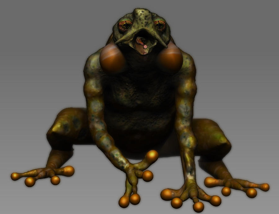Humanoid Frog Model -- Concept Art by Qualityrx on DeviantArt