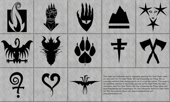 13th Age Icons in Vector Format