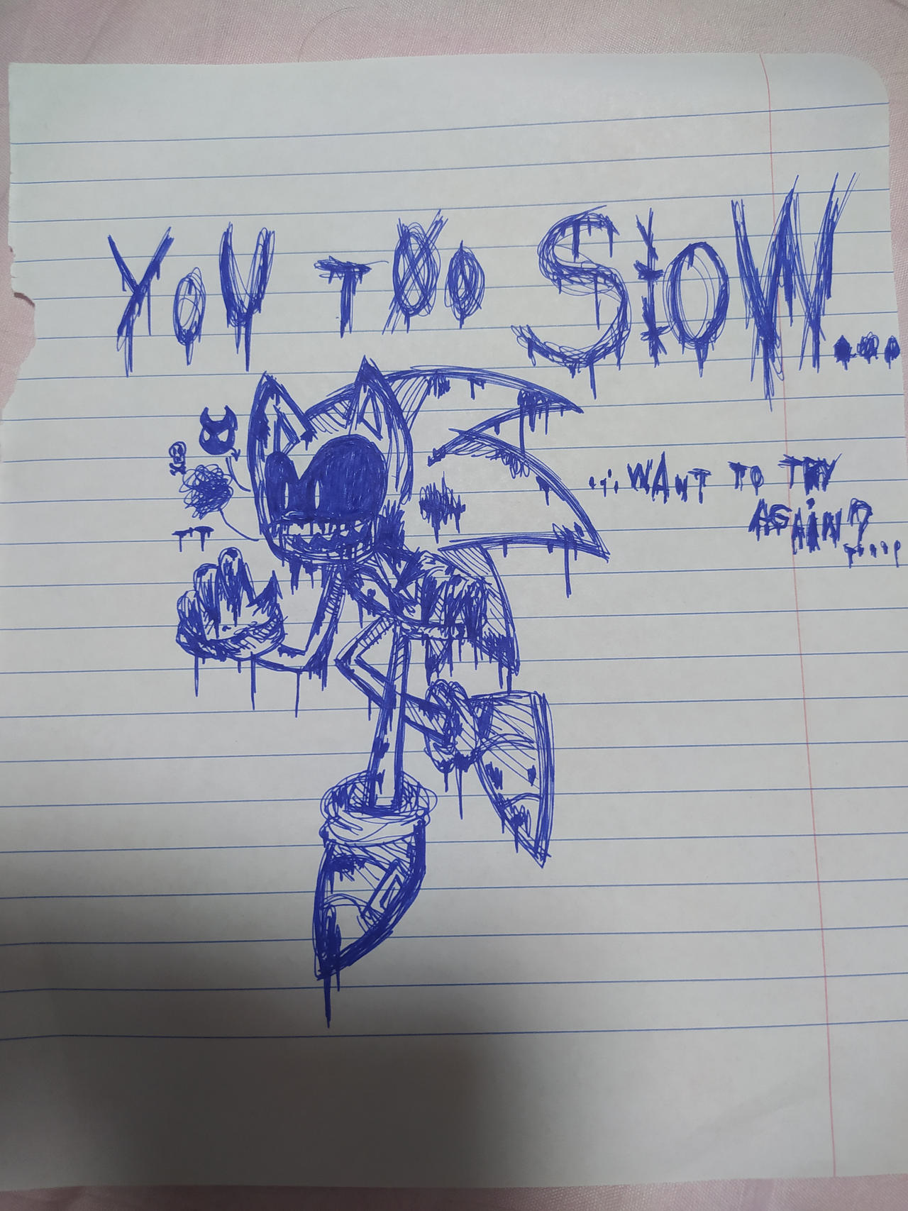 Sonic.exe art i did. by TheUnamusedIdiot on DeviantArt