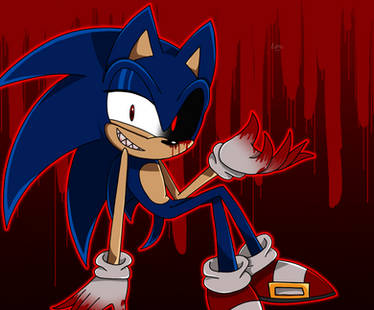 Dibujo de Sonic.exe( ya le puse orejas XD ) by stripXD on DeviantArt