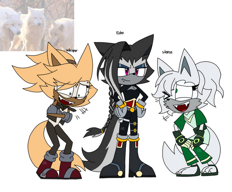Swapped Wolves Sonic and Whisper swap AU Triple wolves by TheUnamusedIdiot on DeviantArt