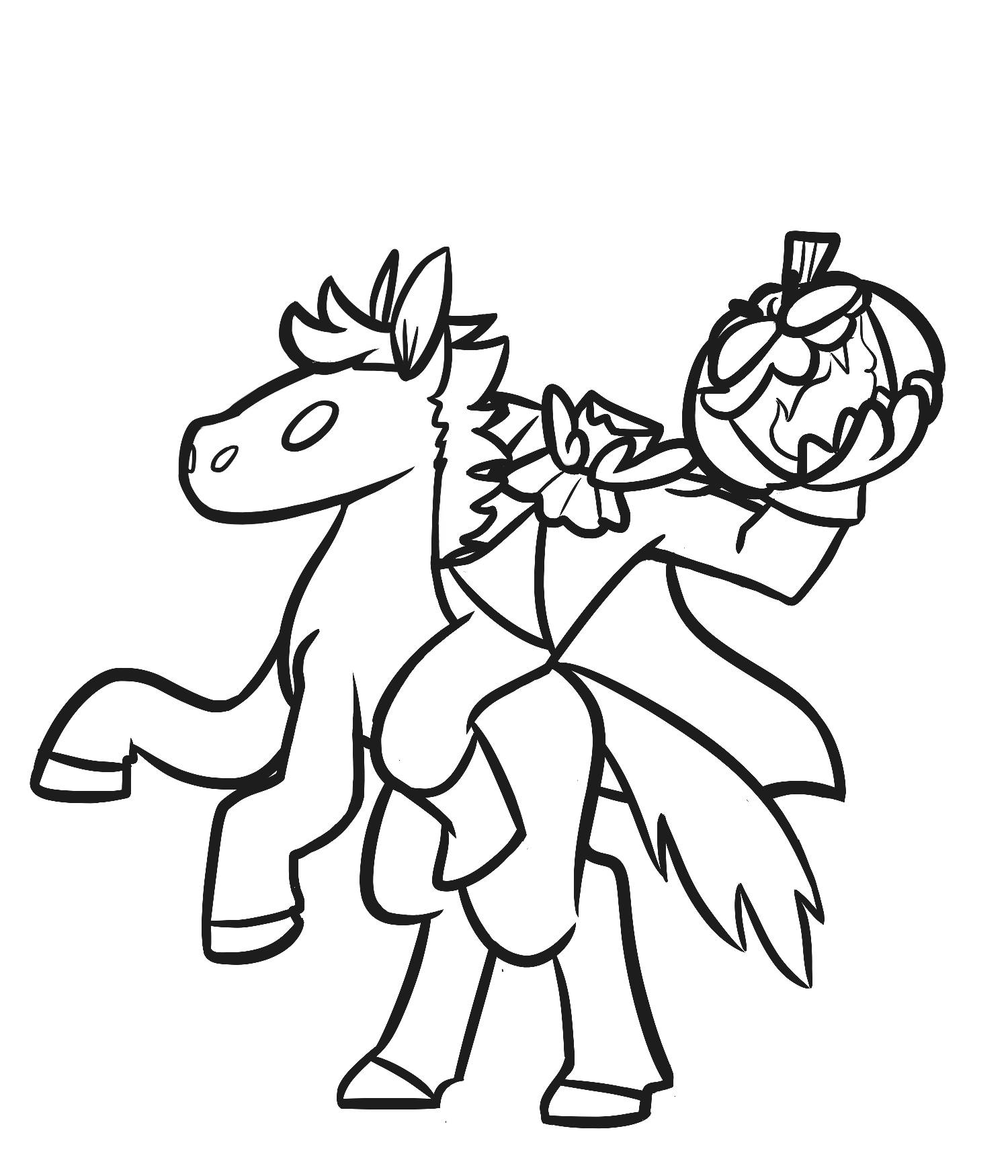 Coloring page Headless Horseman by CapnKerfufflez on DeviantArt