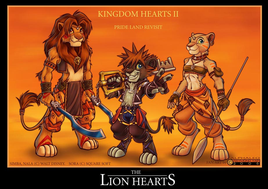 KH2 Lion Hearts by alphaleo14 on DeviantArt
