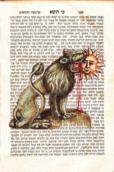 A lion swallowing the Sun, an alchemy symbol by medievaloccultart