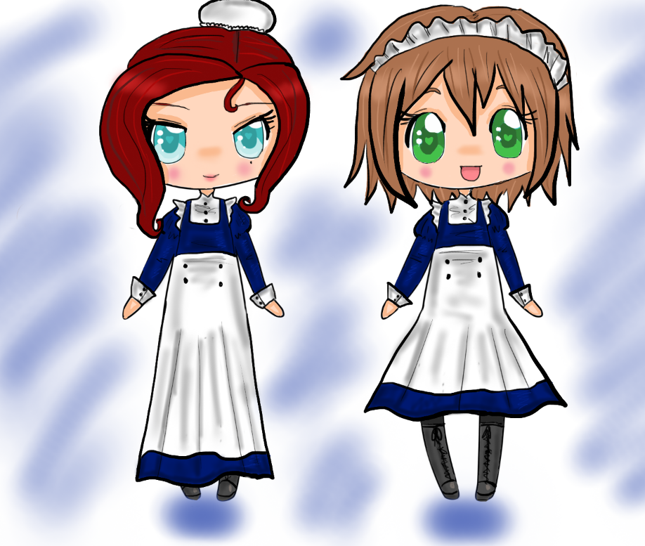 Olivia and Allison chibi