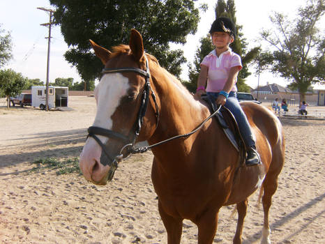 A girl and her horse