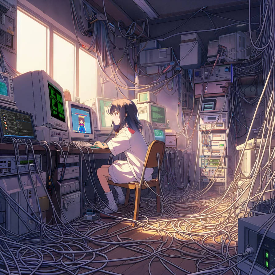 Serial Experiments Lain by takumikun99 on DeviantArt