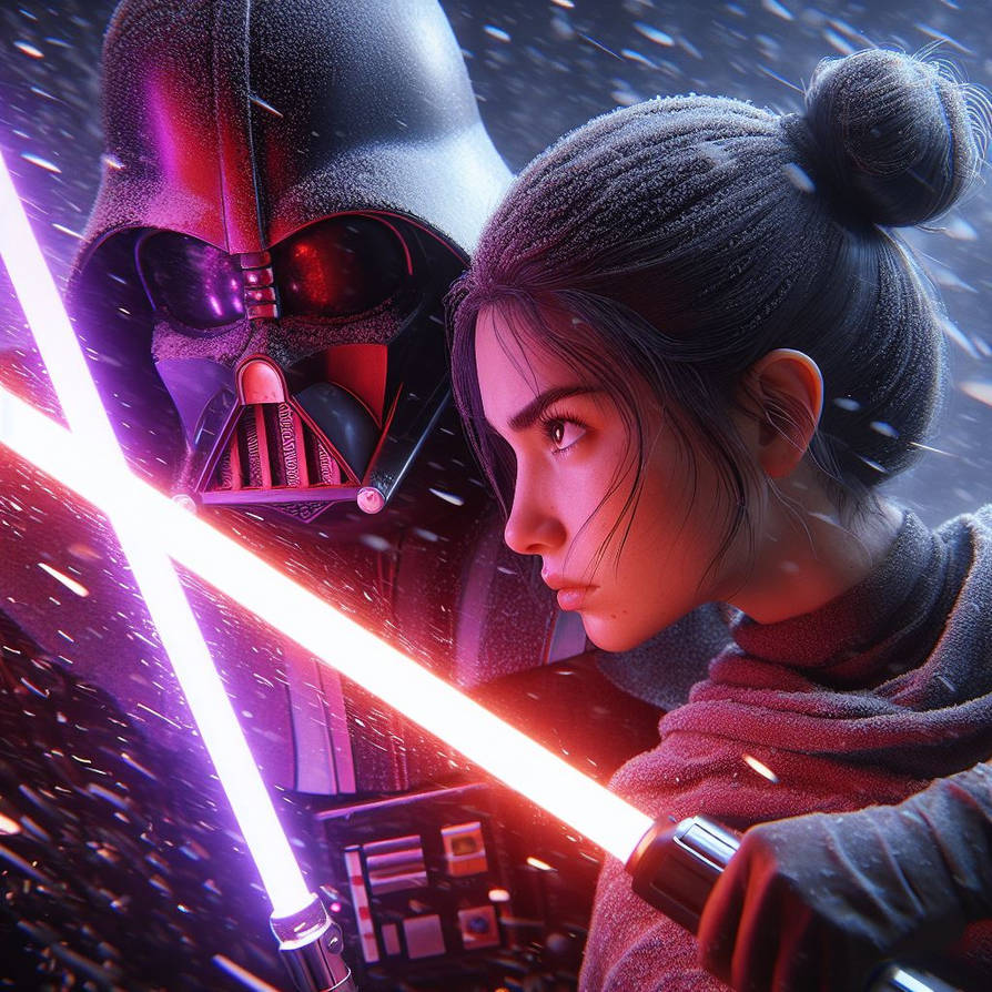 Taradon Darth Vader Clashing Lightsabers with a Jedi by takumikun99 on DeviantArt