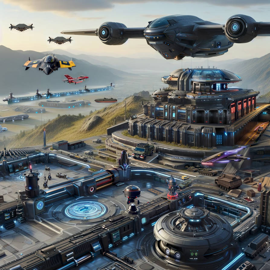 Futuristic Rts Base Futuristic Military Base by takumikun99 on DeviantArt