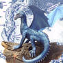 Saphira in front of Alagaesia