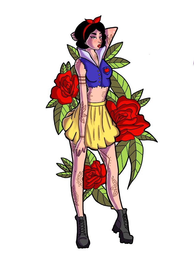 Disney Punk Series Snow White By Tallehart On Deviantart