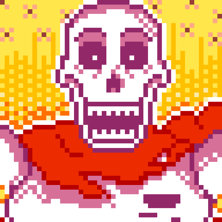 Undertale - Papyrus - pixel art by Usagi59K on DeviantArt