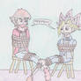 Yugi and Jaden Tickled