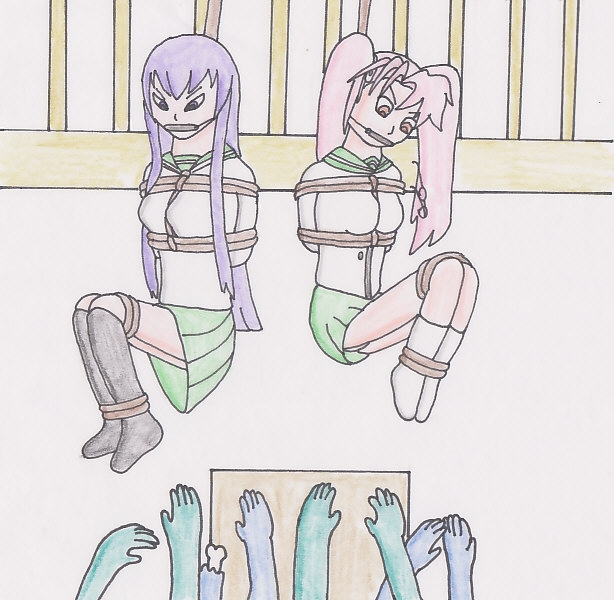 Saeko and Saya Hanging