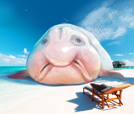 The Majestic Giant Emperor Blobfish