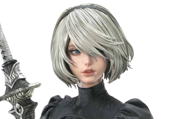 2B (Nier Automata) render by Ahmad2345Light on DeviantArt
